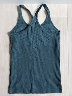 Lululemon Ebb To Street Tank Women's Medium Teal Skimming Light Support